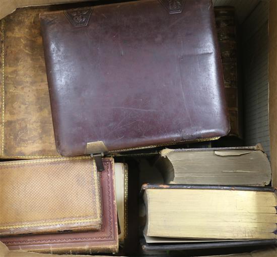 A quantity of photograph albums and books